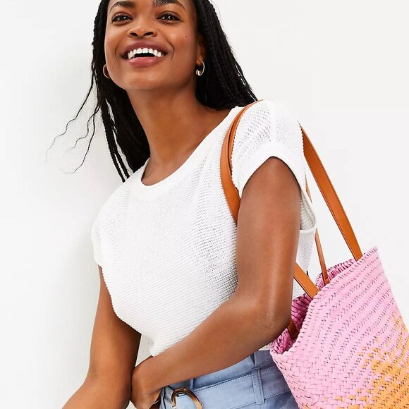 NWOT LOFT Petite Muscle Sweater Tee - Picture 3 of 5